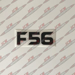 F56 Model Designation Black Vinyl Sticker - JCW Adventures ©