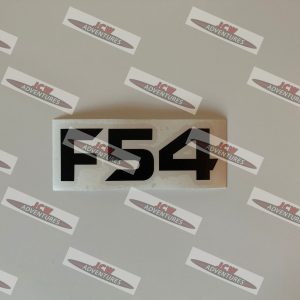 F54 Model Designation Black Vinyl Sticker - JCW Adventures ©