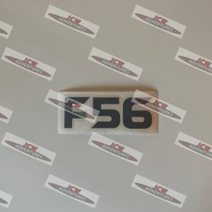 F56 Model Designation Grey Vinyl Sticker - JCW Adventures ©