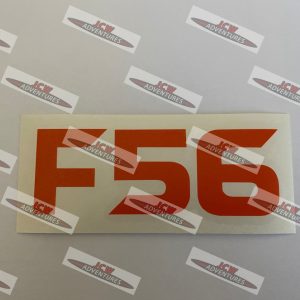 F56 Model Designation Orange Vinyl Sticker - JCW Adventures ©
