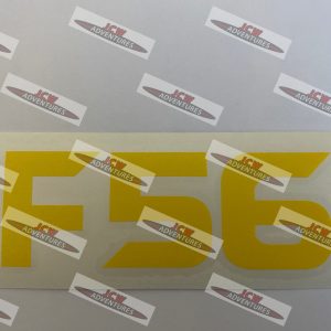 F56 Model Designation Yellow Vinyl Sticker - JCW Adventures ©