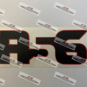 R56 Model Designation Black & Red Lip Vinyl Sticker - JCW Adventures ©